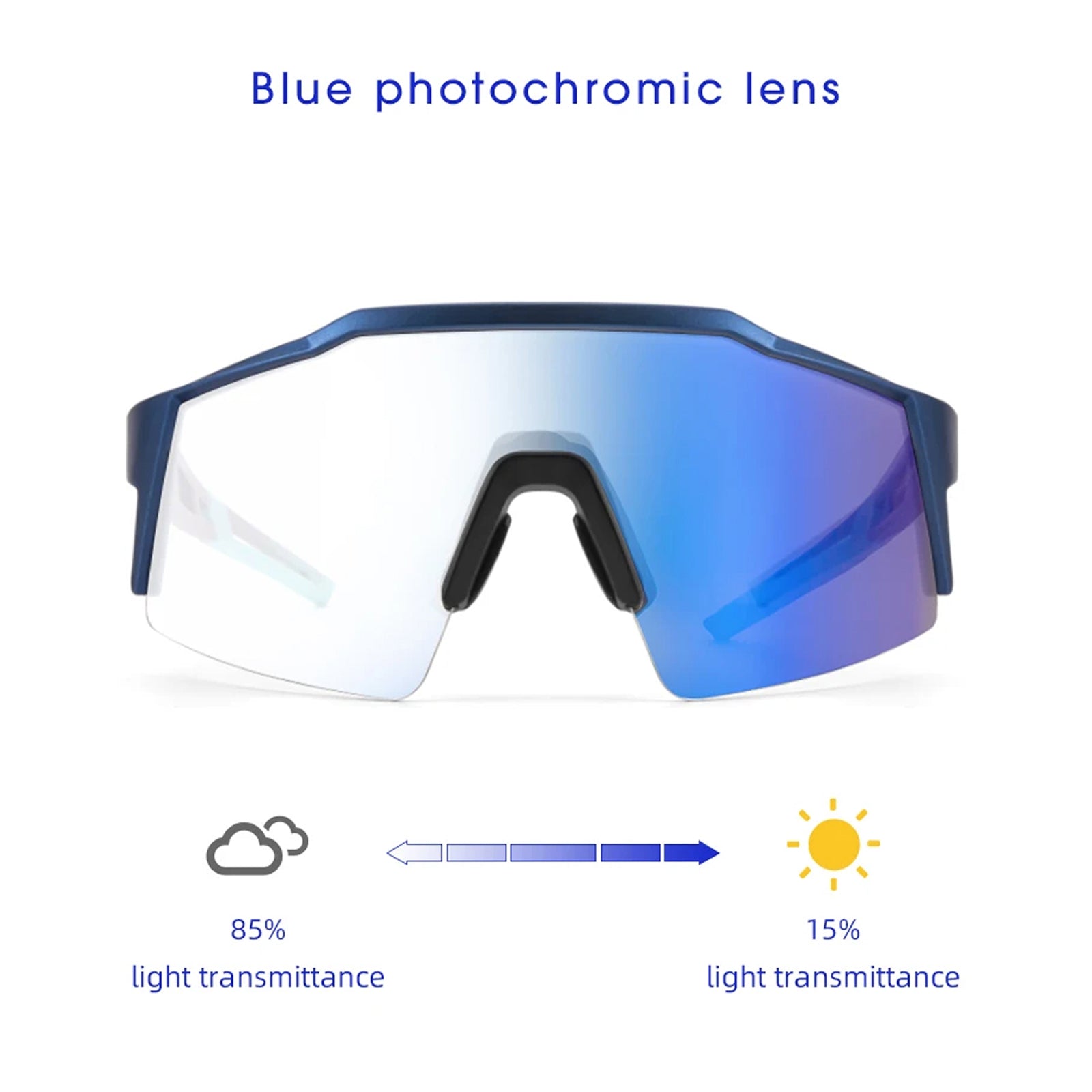 PidalSpex v2 Photochromic Cycling Sunglasses - Military Grade Optics