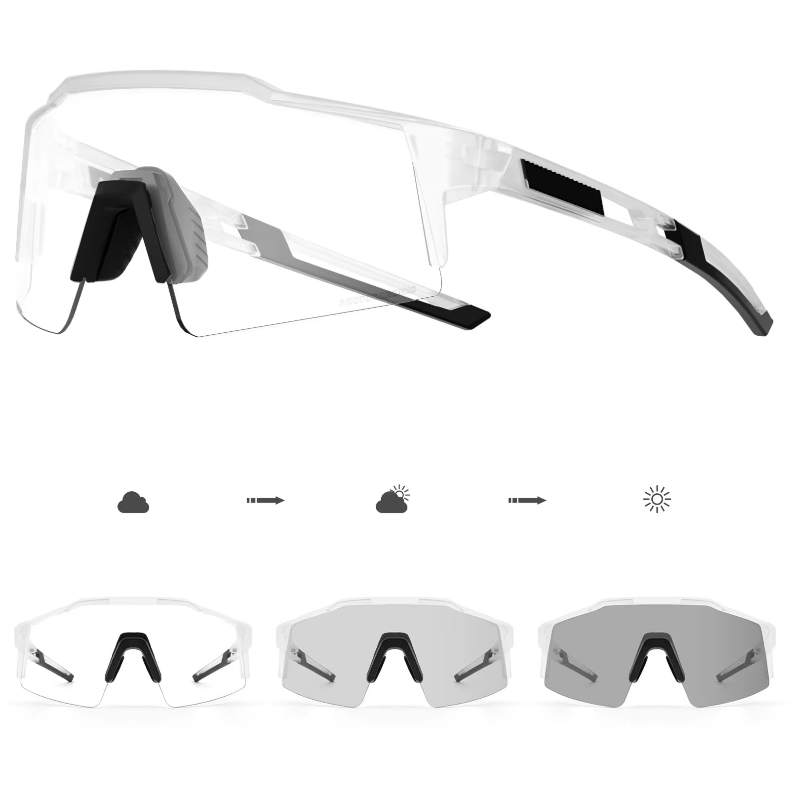 PidalSpex v2 Photochromic Cycling Sunglasses - Military Grade Optics