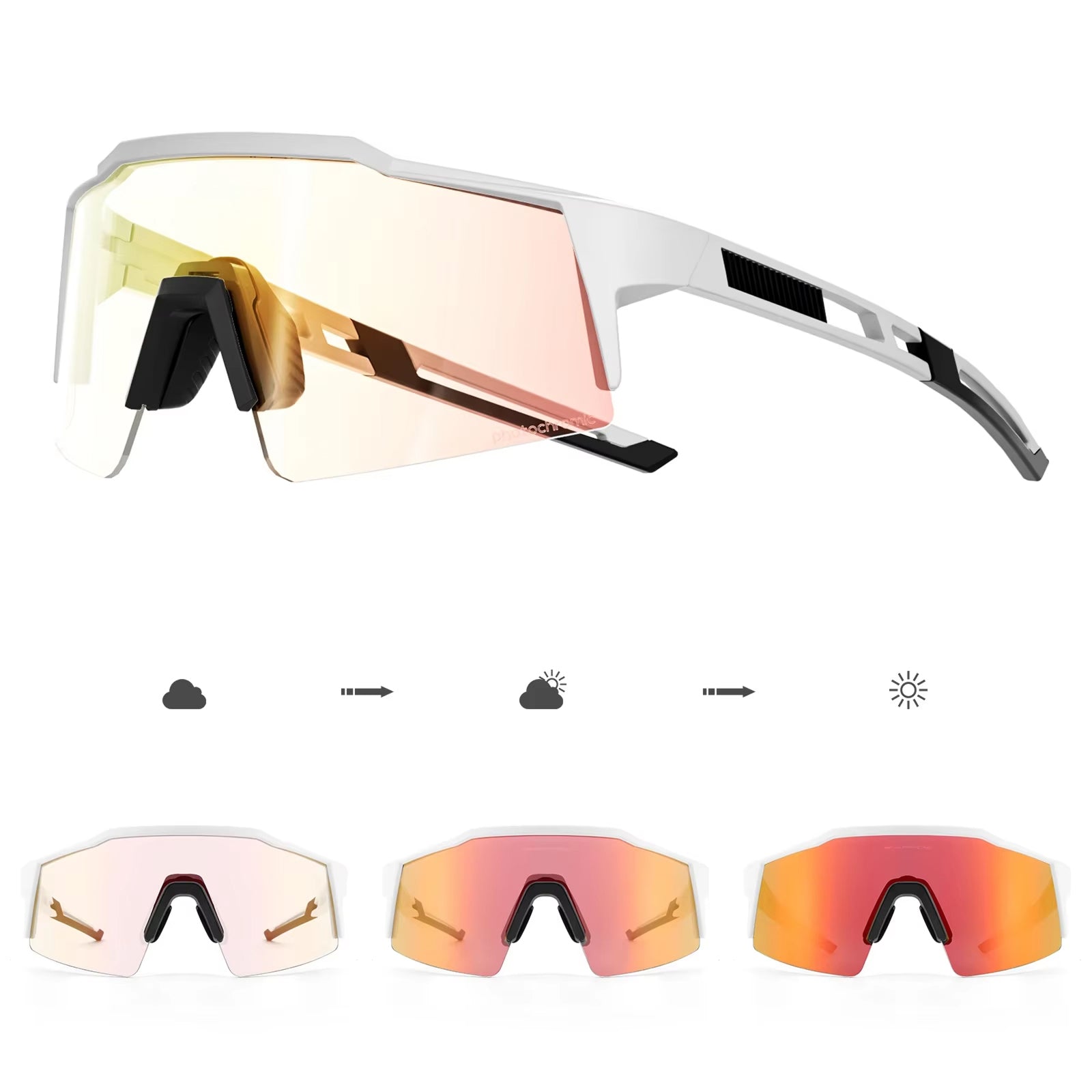 PidalSpex v2 Photochromic Cycling Sunglasses - Military Grade Optics