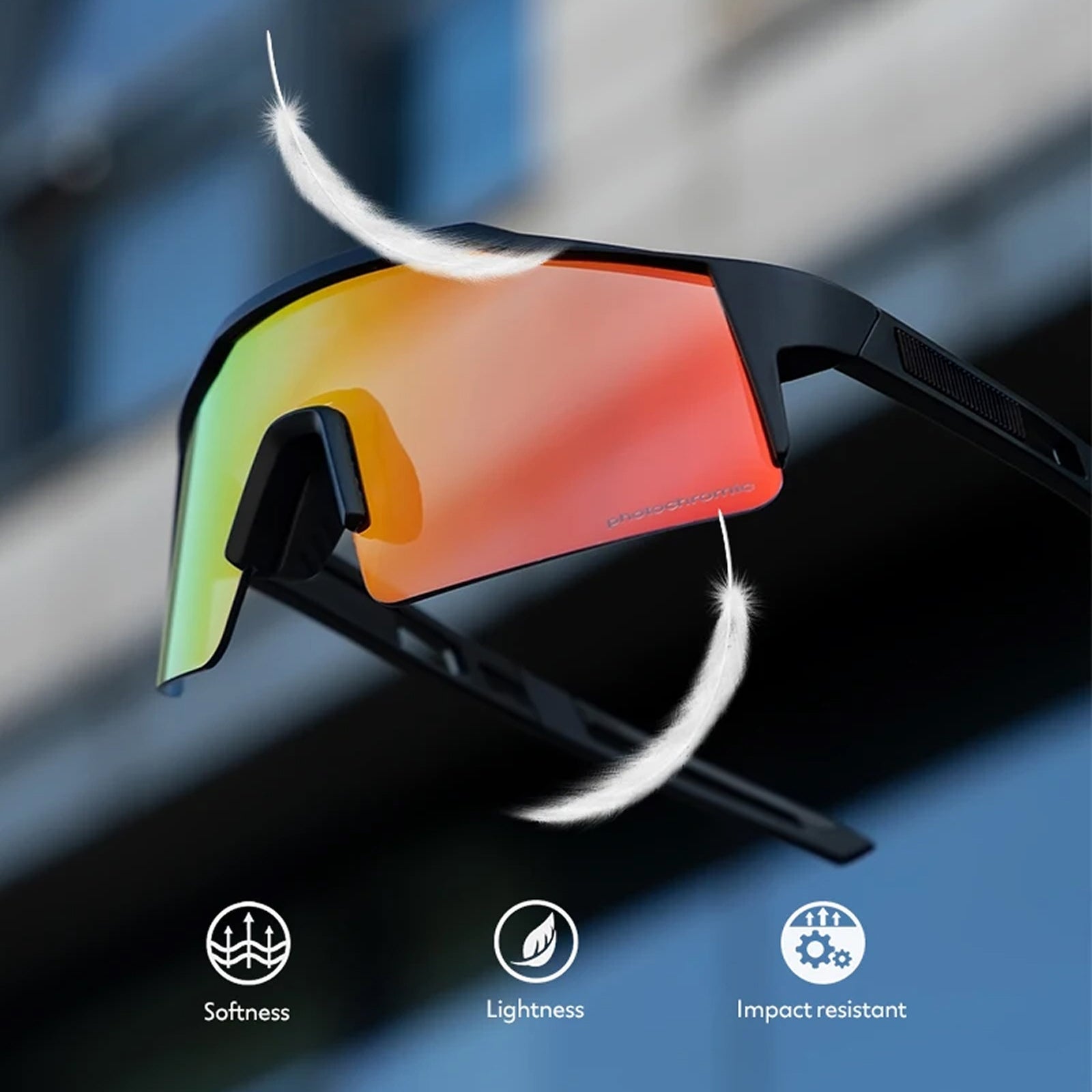 PidalSpex v2 Photochromic Cycling Sunglasses - Military Grade Optics