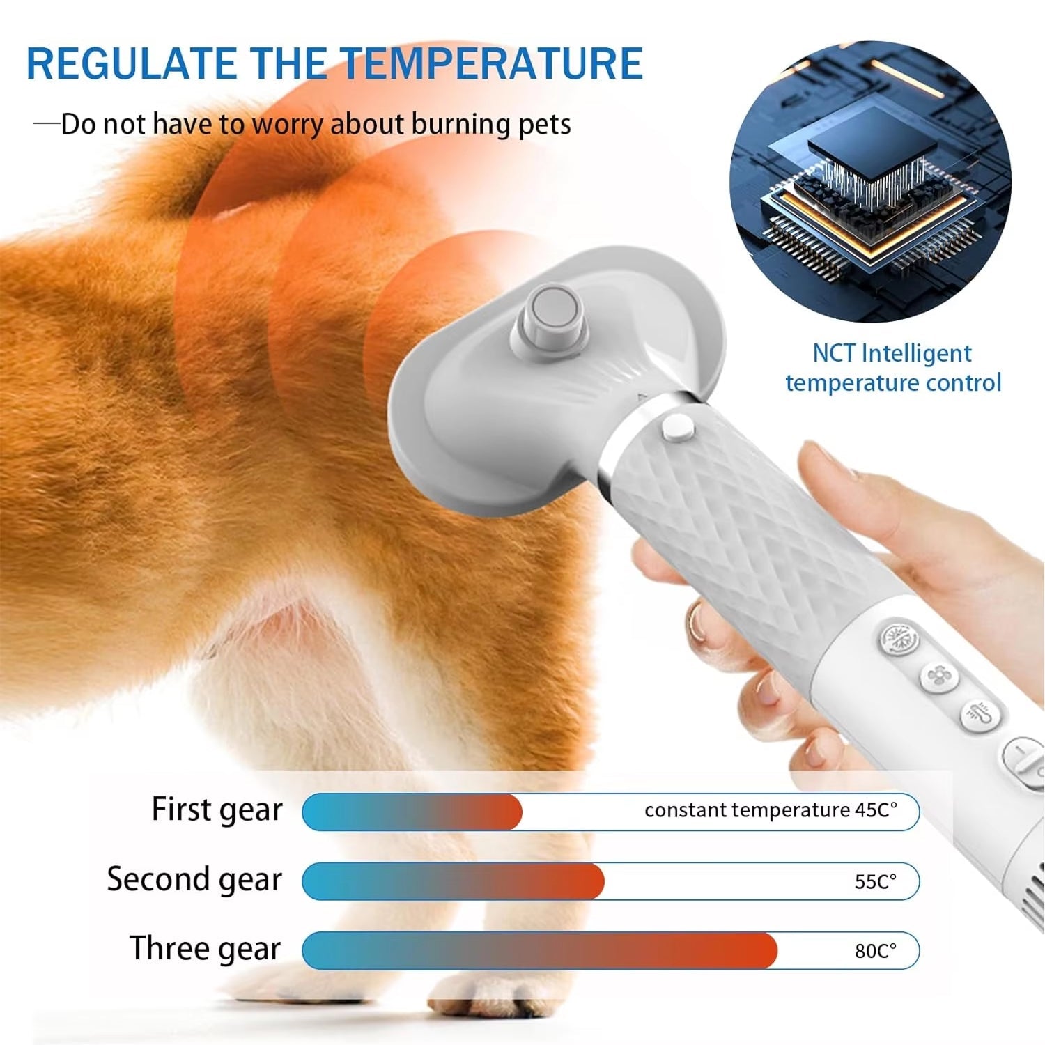 PoochFulf Professional Portable Pet Grooming Dryer