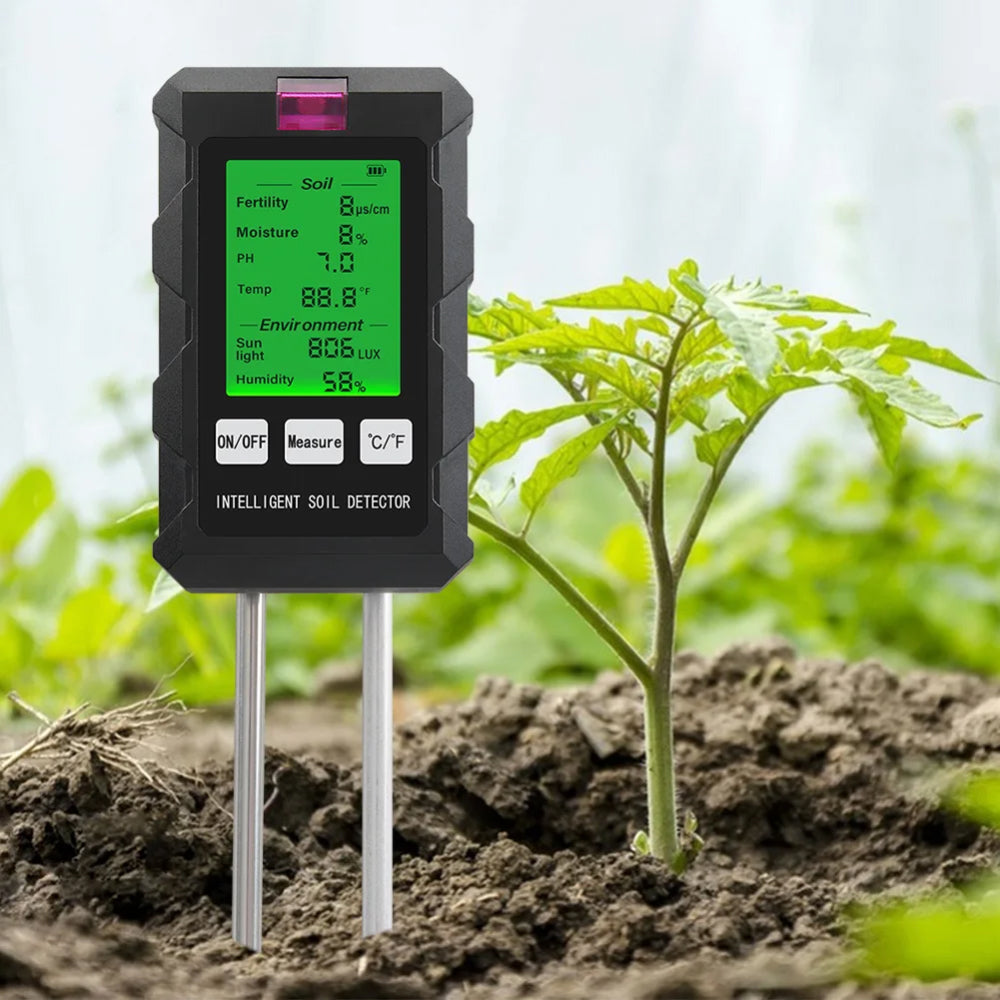 Veragroic Professional Soil pH, Moisture, and Fertility Meter