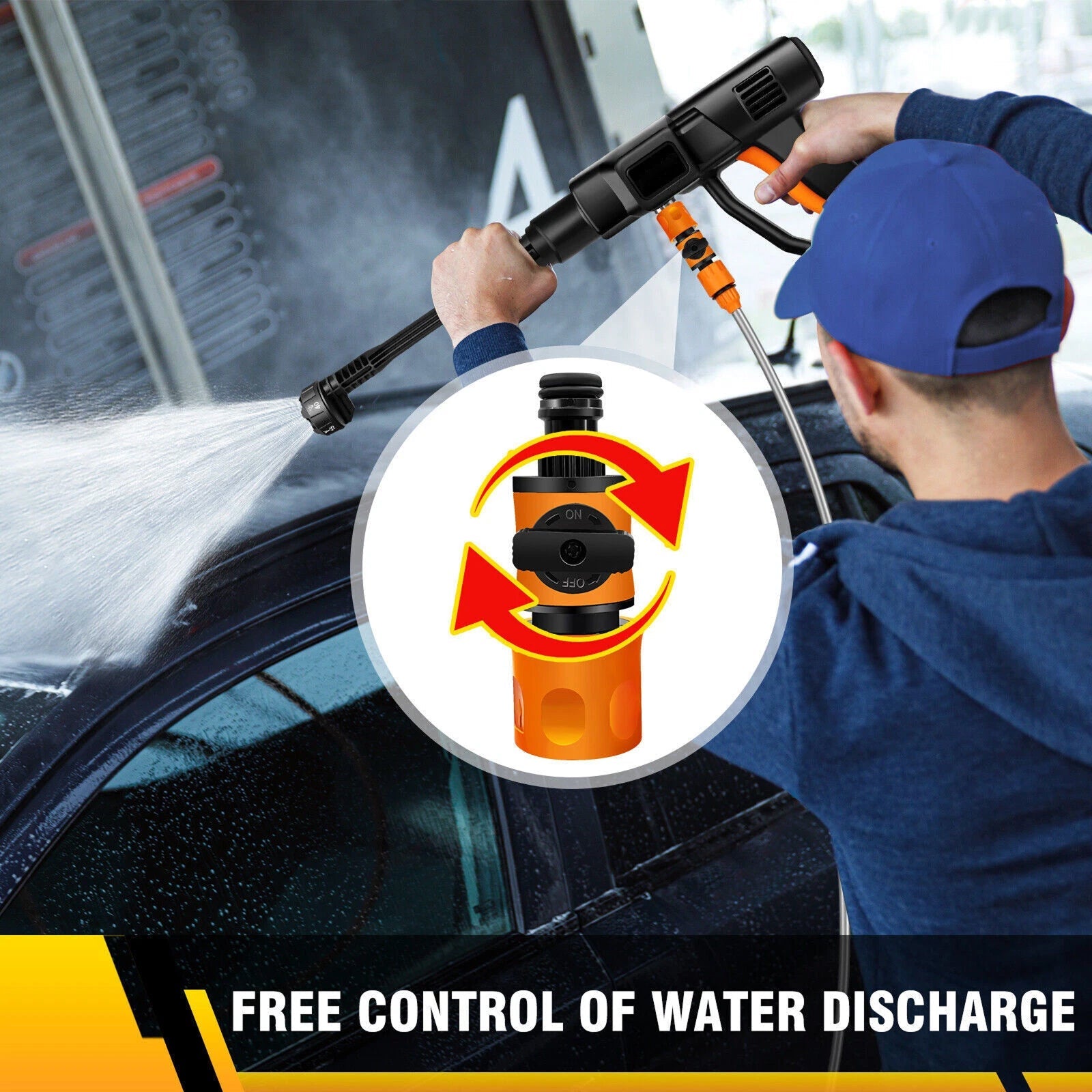 PulsWast Cordless Portable Pressure Washer 783 PSI