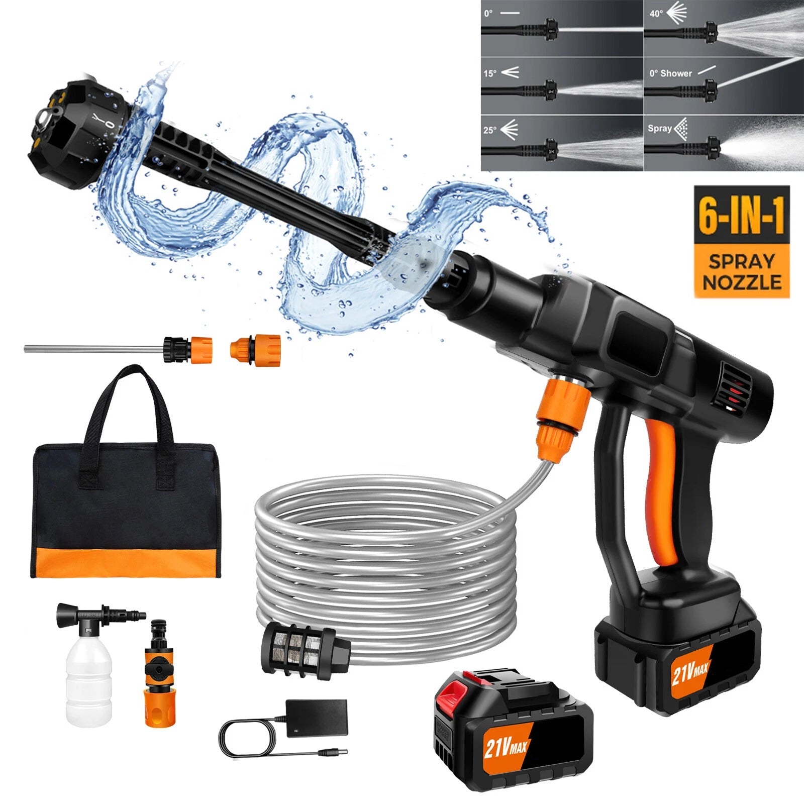 PulsWast Cordless Portable Pressure Washer 783 PSI