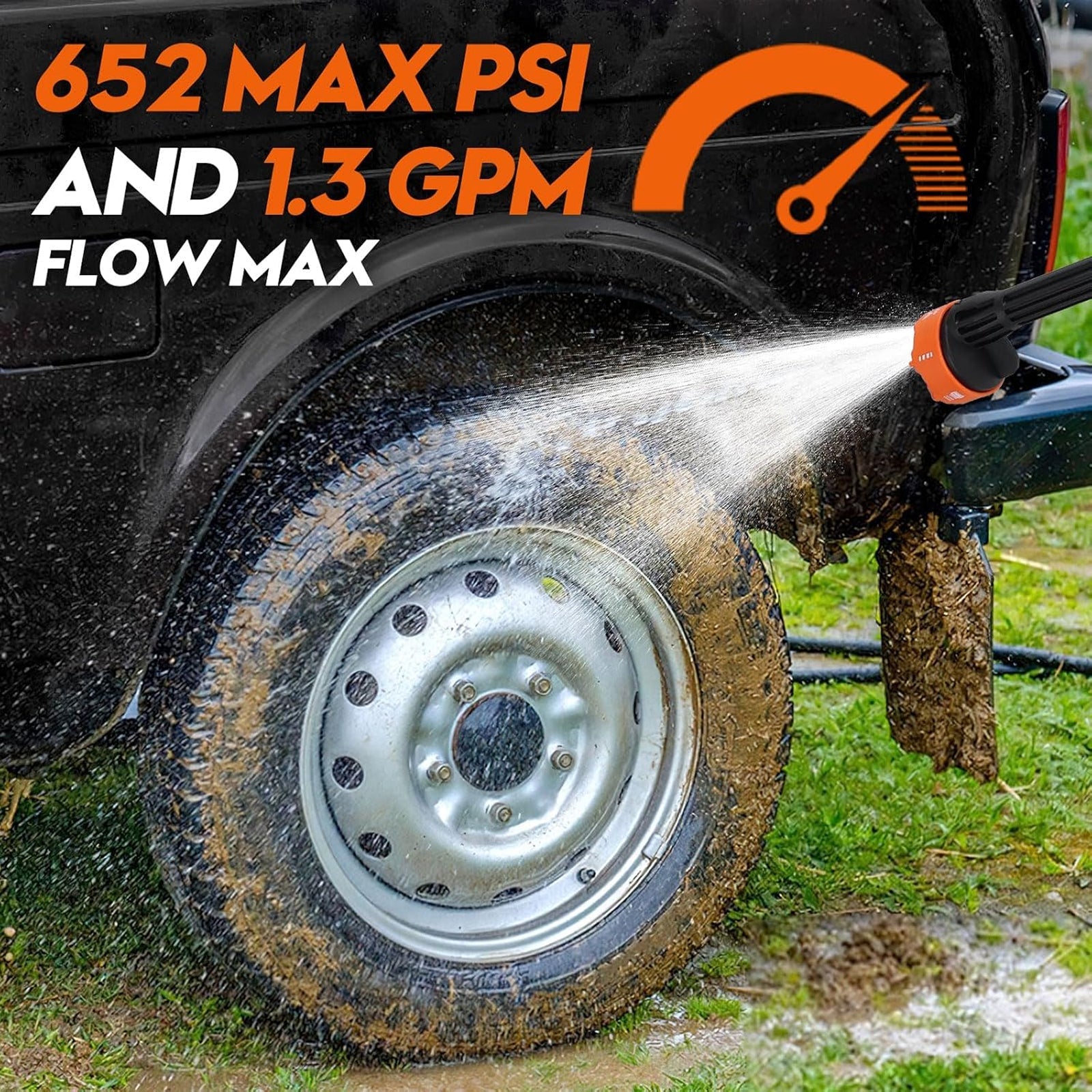 PulsWast Cordless Portable Pressure Washer 783 PSI