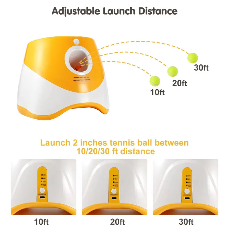 PuppiLob Automatic Dog Ball Launcher for Hands-Free Play