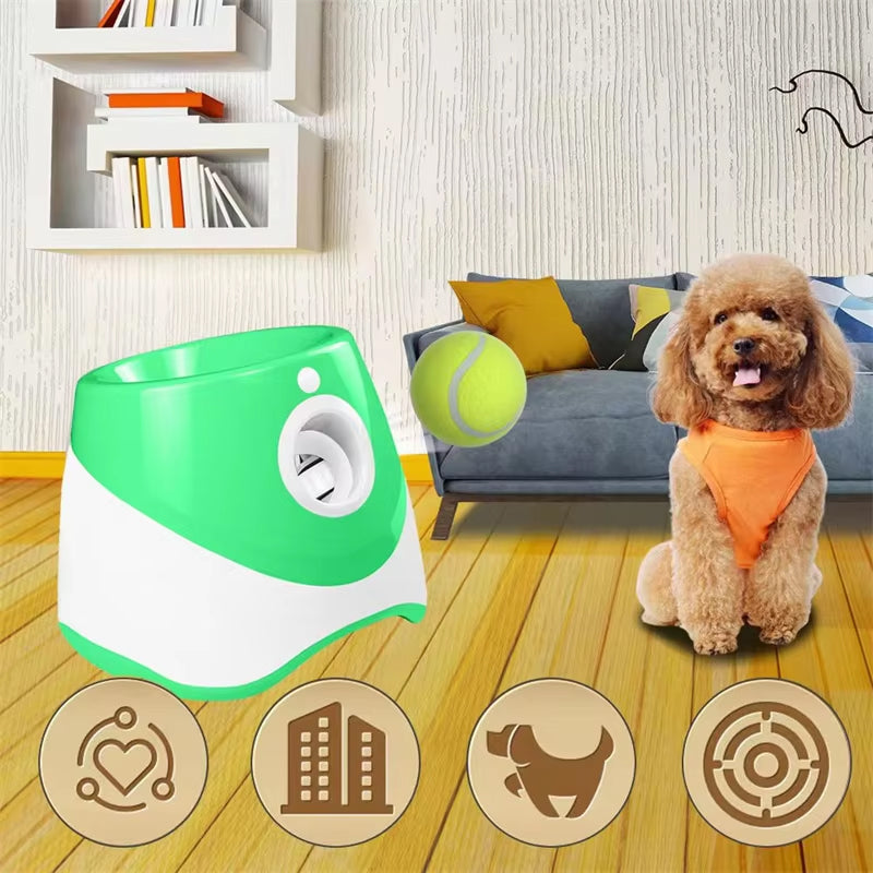 PuppiLob Automatic Dog Ball Launcher for Hands-Free Play