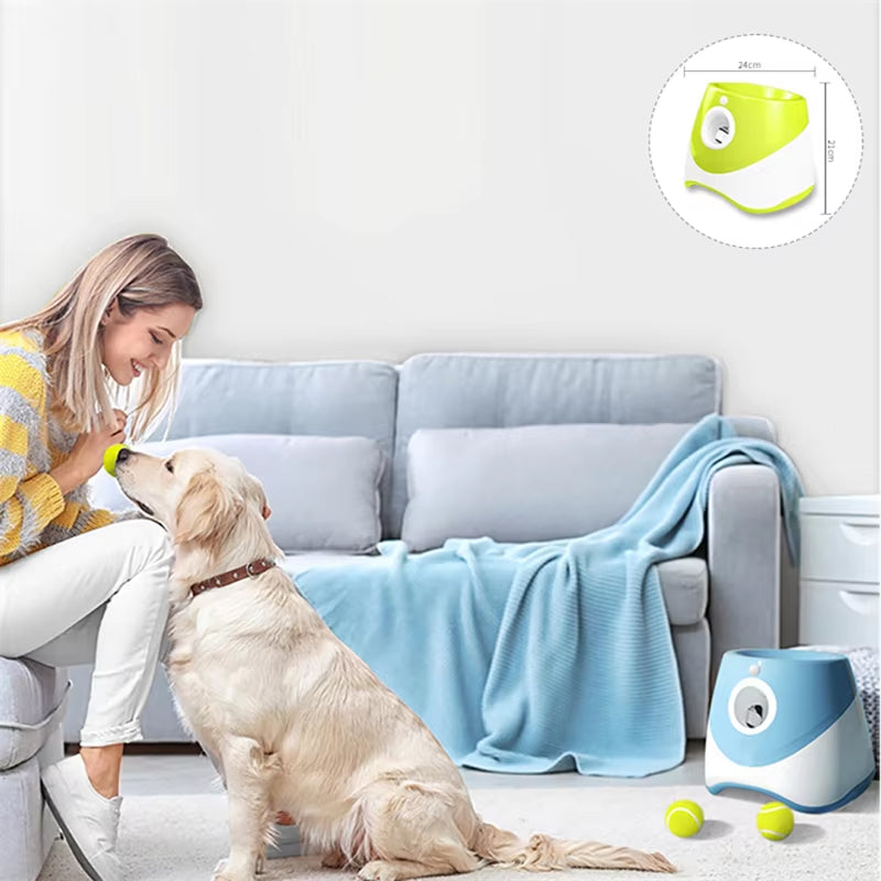PuppiLob Automatic Dog Ball Launcher for Hands-Free Play