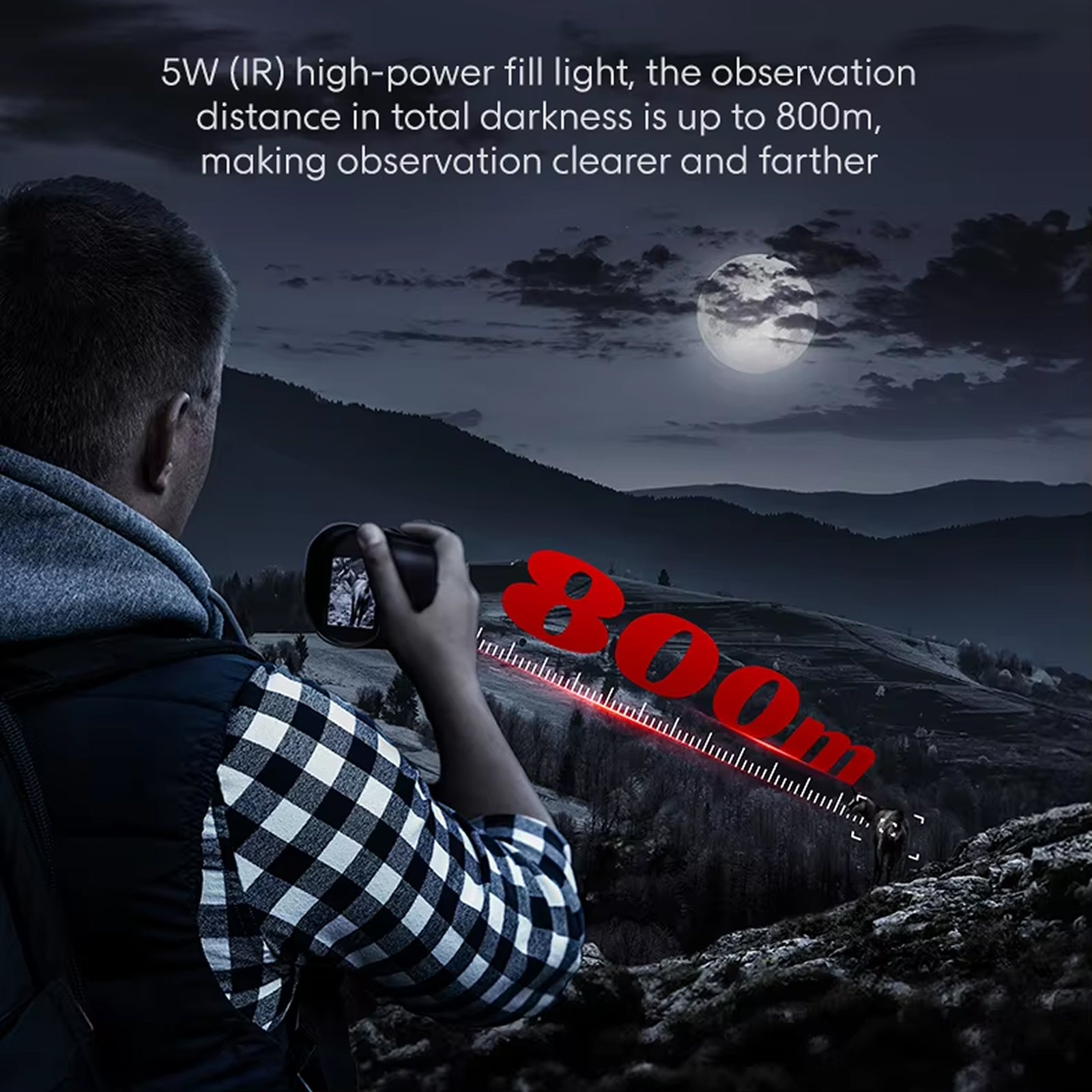 PyroFlary 1080P HD Thermal Monocular with 800m Range