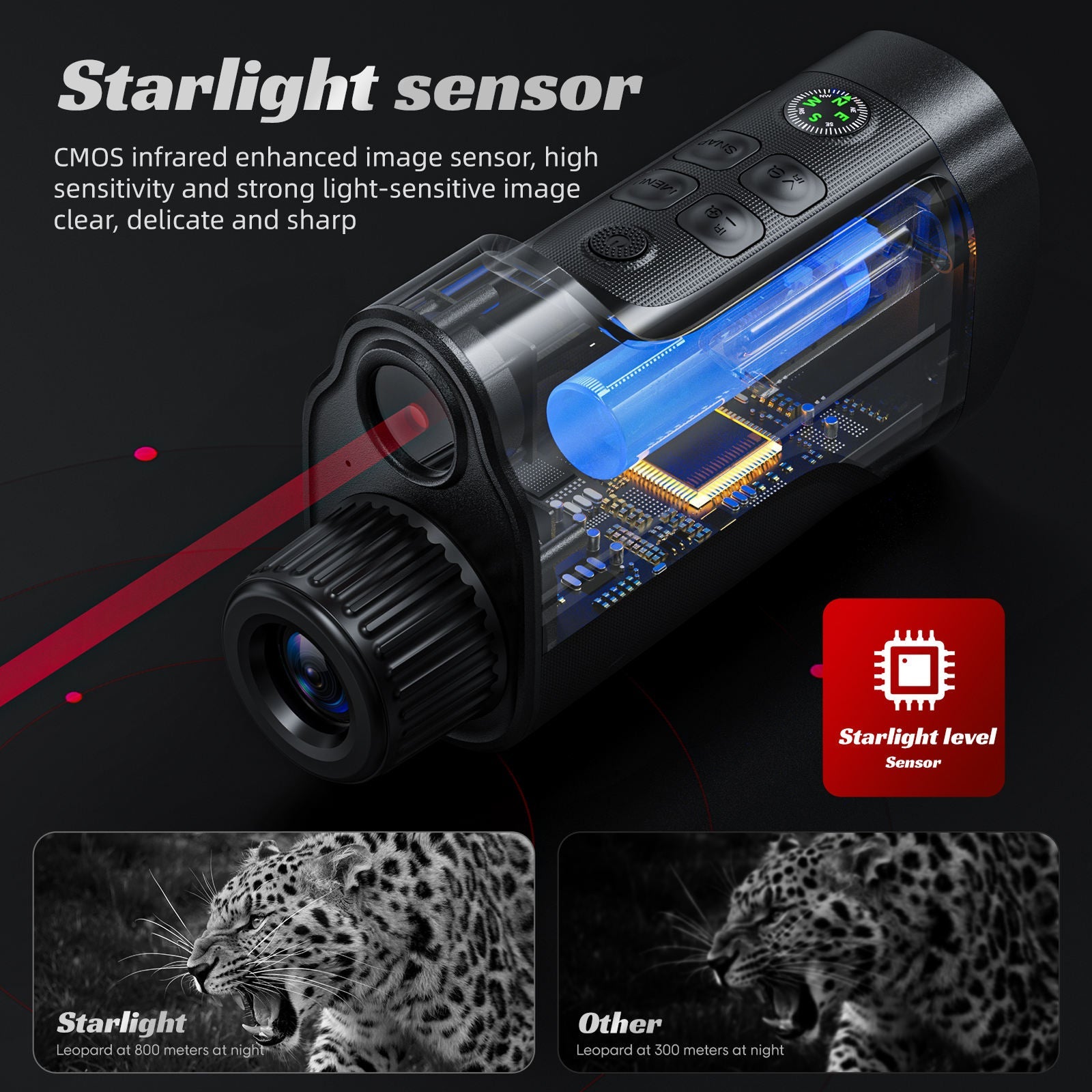 PyroFlary 1080P HD Thermal Monocular with 800m Range