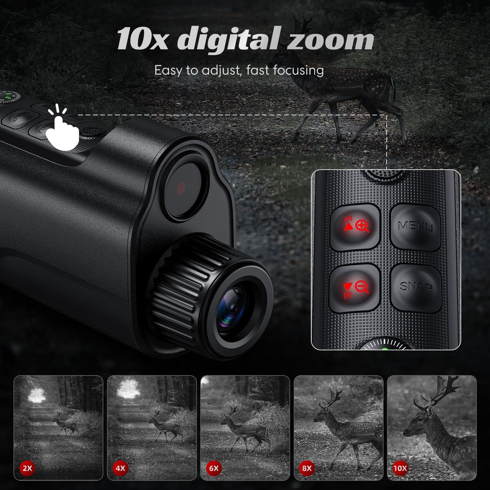PyroFlary 1080P HD Thermal Monocular with 800m Range