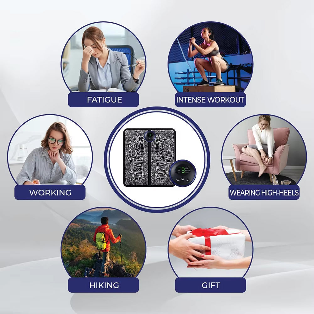 PyxiHeal EMS Foot Massager for Neuropathy and Pain Relief