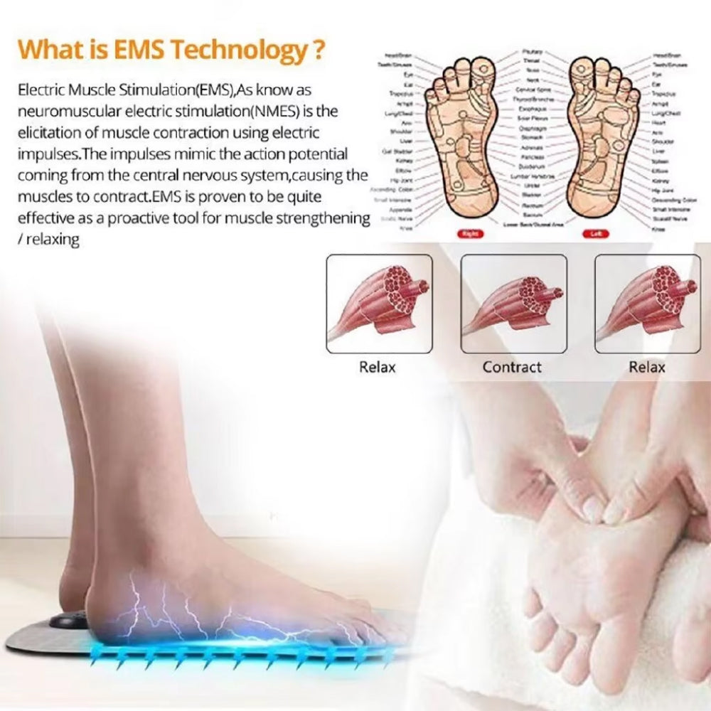 PyxiHeal EMS Foot Massager for Neuropathy and Pain Relief