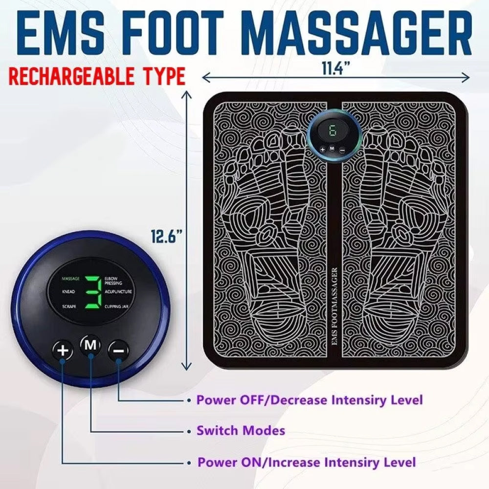PyxiHeal EMS Foot Massager for Neuropathy and Pain Relief