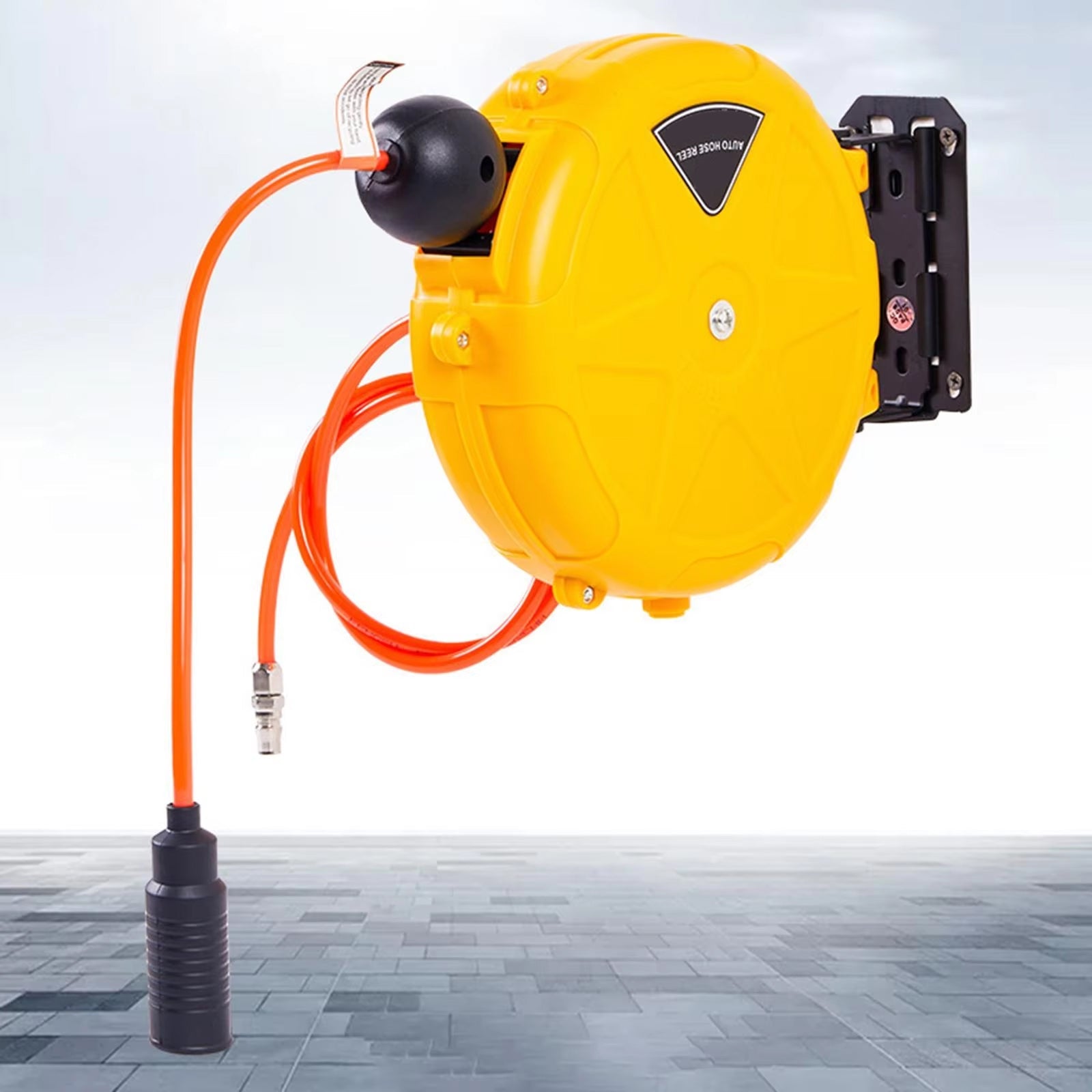 ReelCoil Retractable Air Hose Reel with Patented Slow Rewind