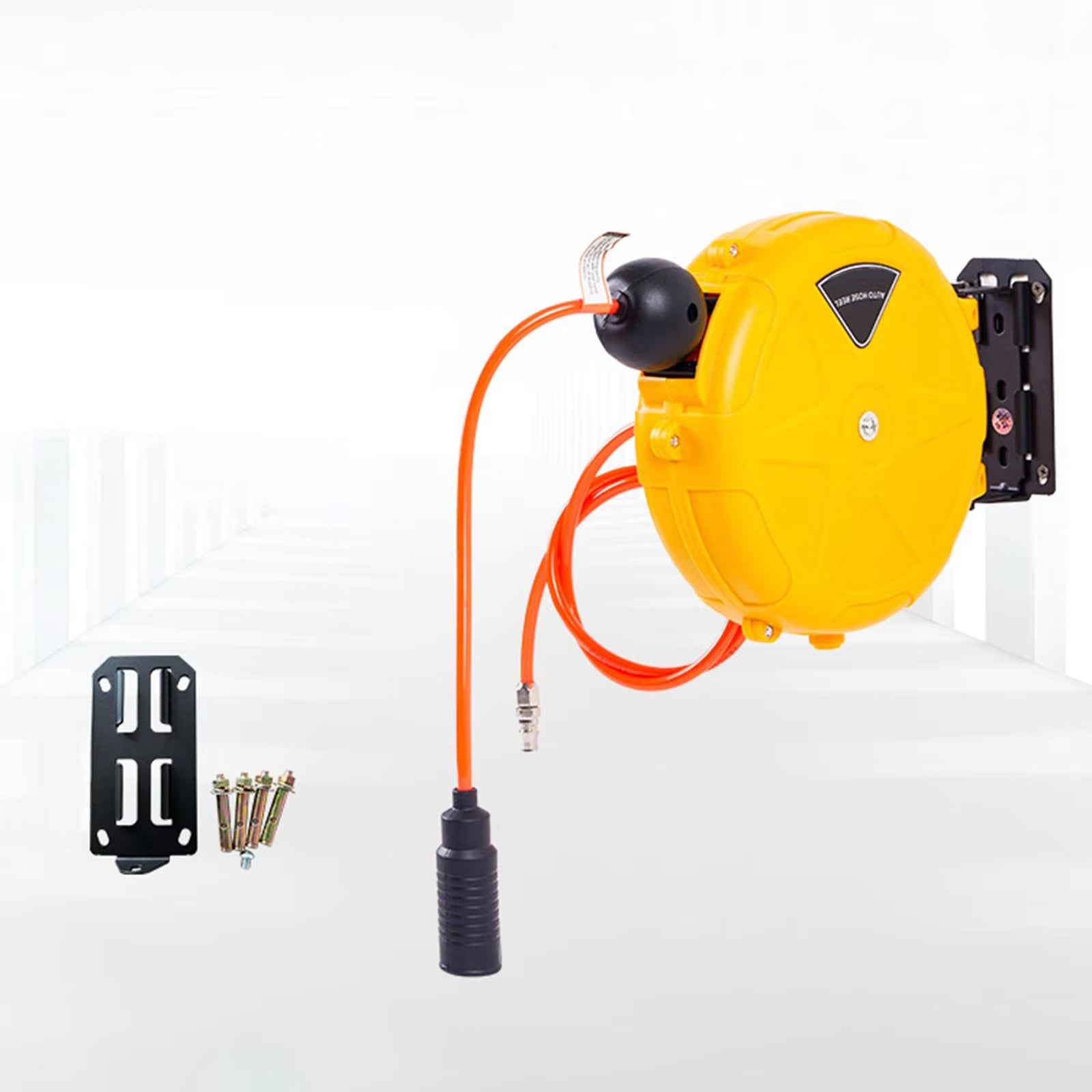 ReelCoil Retractable Air Hose Reel with Patented Slow Rewind
