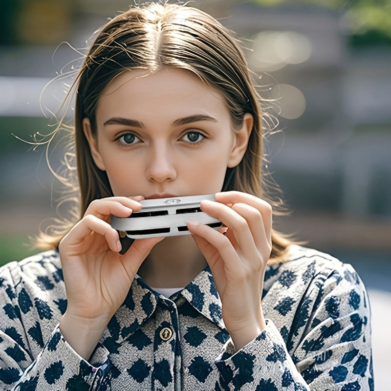 RifixCors 8-Hole Beginner Blues Harmonica in Key of C with Case