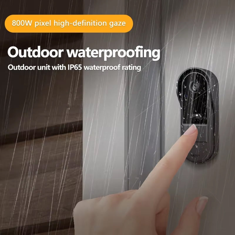 Ringiview Wireless Doorbell Camera with 4.3 Inch IPS Display