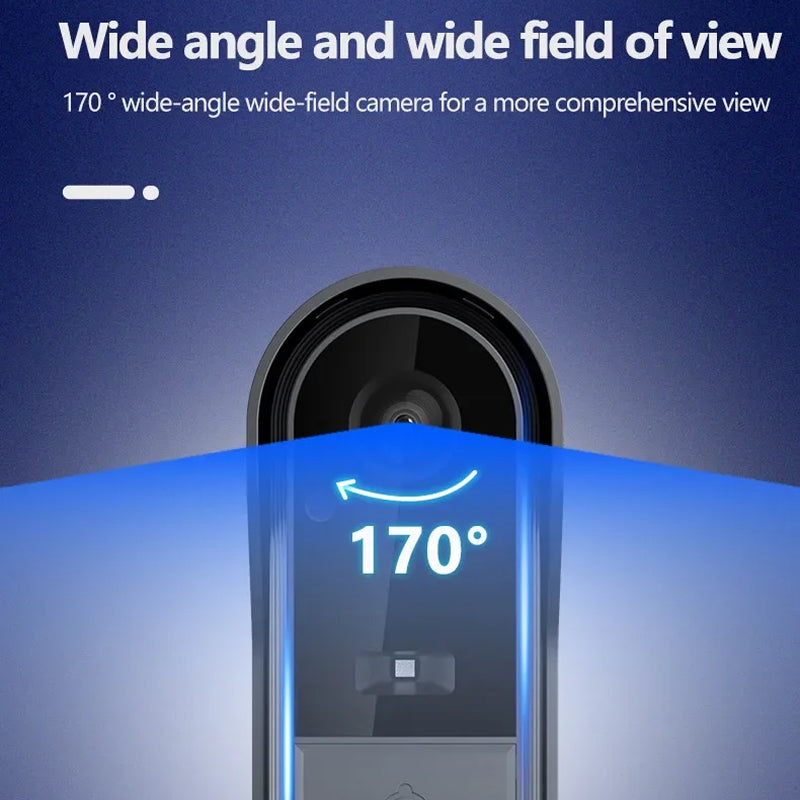 Ringiview Wireless Doorbell Camera with 4.3 Inch IPS Display