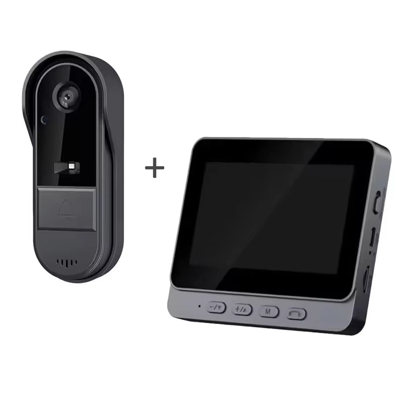 Ringiview Wireless Doorbell Camera with 4.3 Inch IPS Display