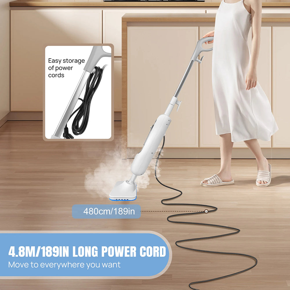 SanieVex Professional 110°C Steam Mop for Chemical-Free Floor Sanitisation