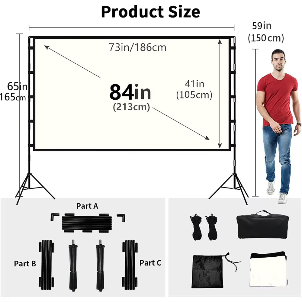 ScrinView Outdoor Projector Screen for Sports