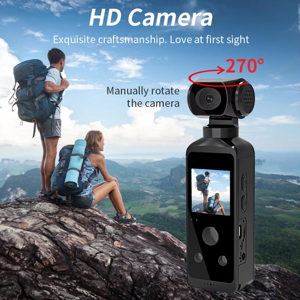 SeelogTix 4K Action Camera with 270° Rotating Lens