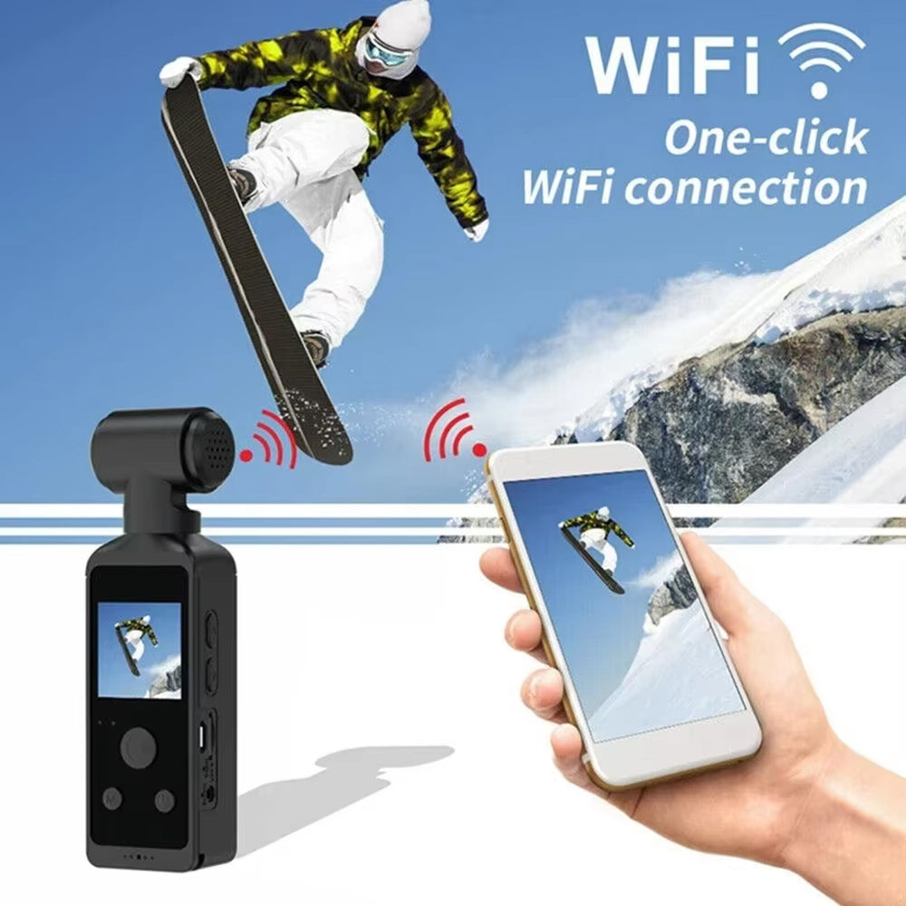 SeelogTix 4K Action Camera with 270° Rotating Lens