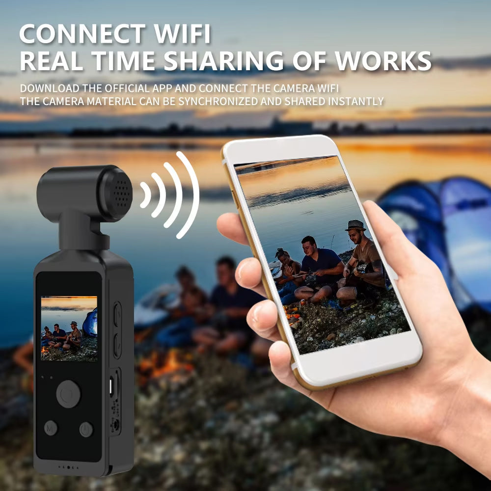 SeelogTix 4K Action Camera with 270° Rotating Lens