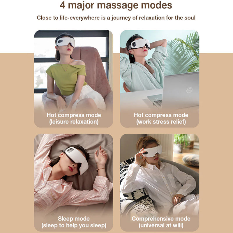 SeriEmb Heated Eye Mask with Bluetooth & Multi-Mode Massage