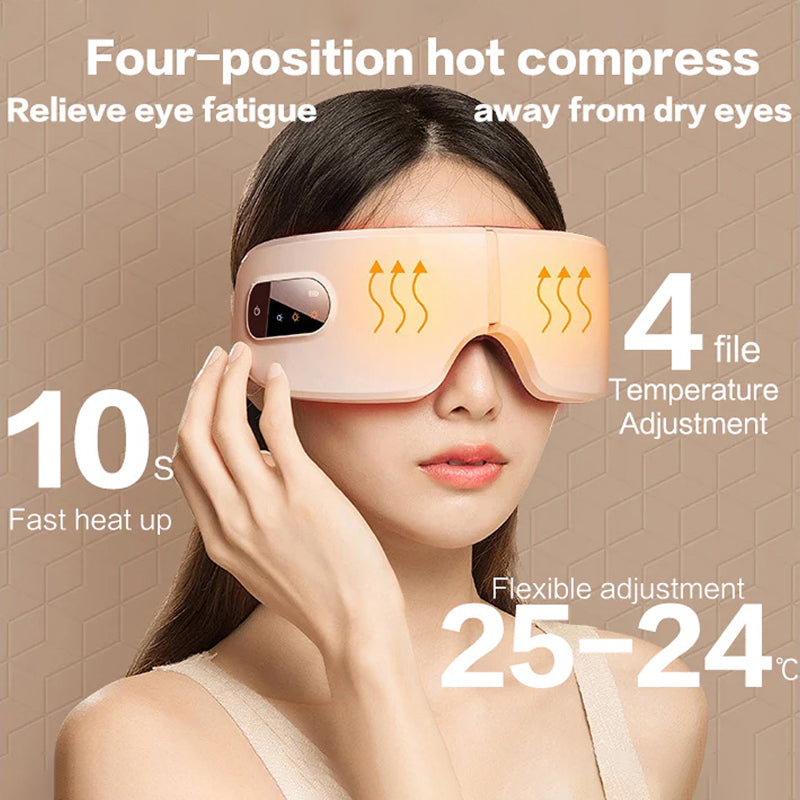 SeriEmb Heated Eye Mask with Bluetooth & Multi-Mode Massage