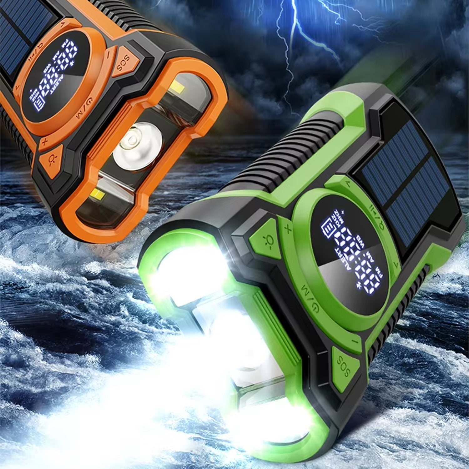 SigRadvex Solar & Hand Crank NOAA Emergency Radio