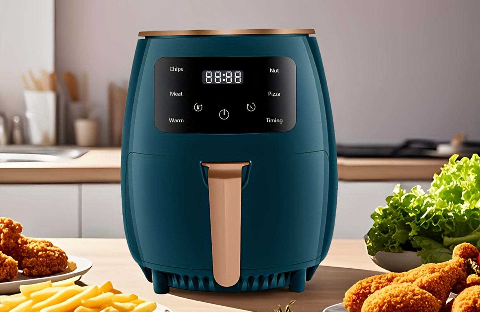 SizleFry Smart Compact Air Fryer - 8 Presets & Rapid Air Flow