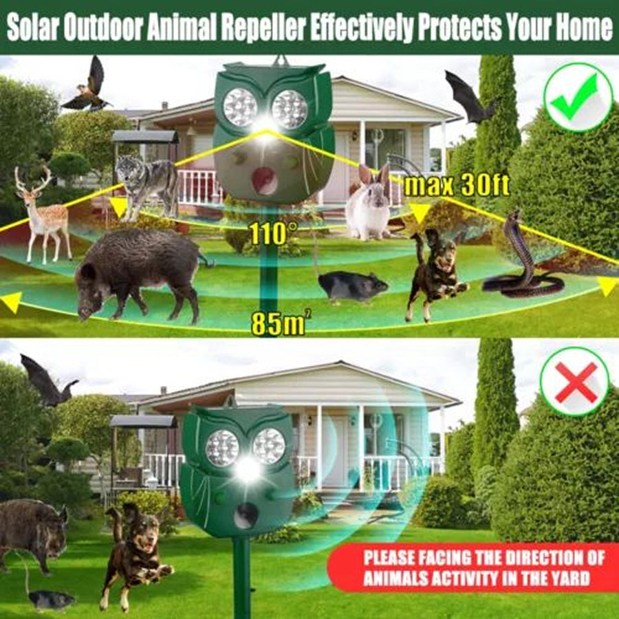 Skunovaxo Solar Motion Activated Skunk & Pest Deterrent