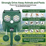 Skunovaxo Solar Motion Activated Skunk & Pest Deterrent