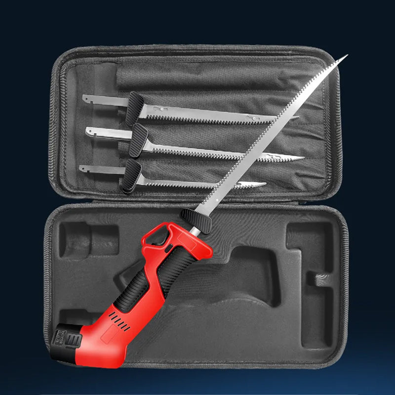 SlikeKut Cordless Electric Carving Knife - Rechargeable Meat & Bread Slicer