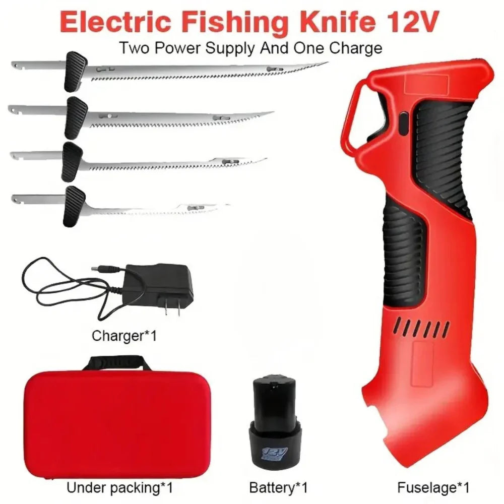SlikeKut Cordless Electric Carving Knife - Rechargeable Meat & Bread Slicer