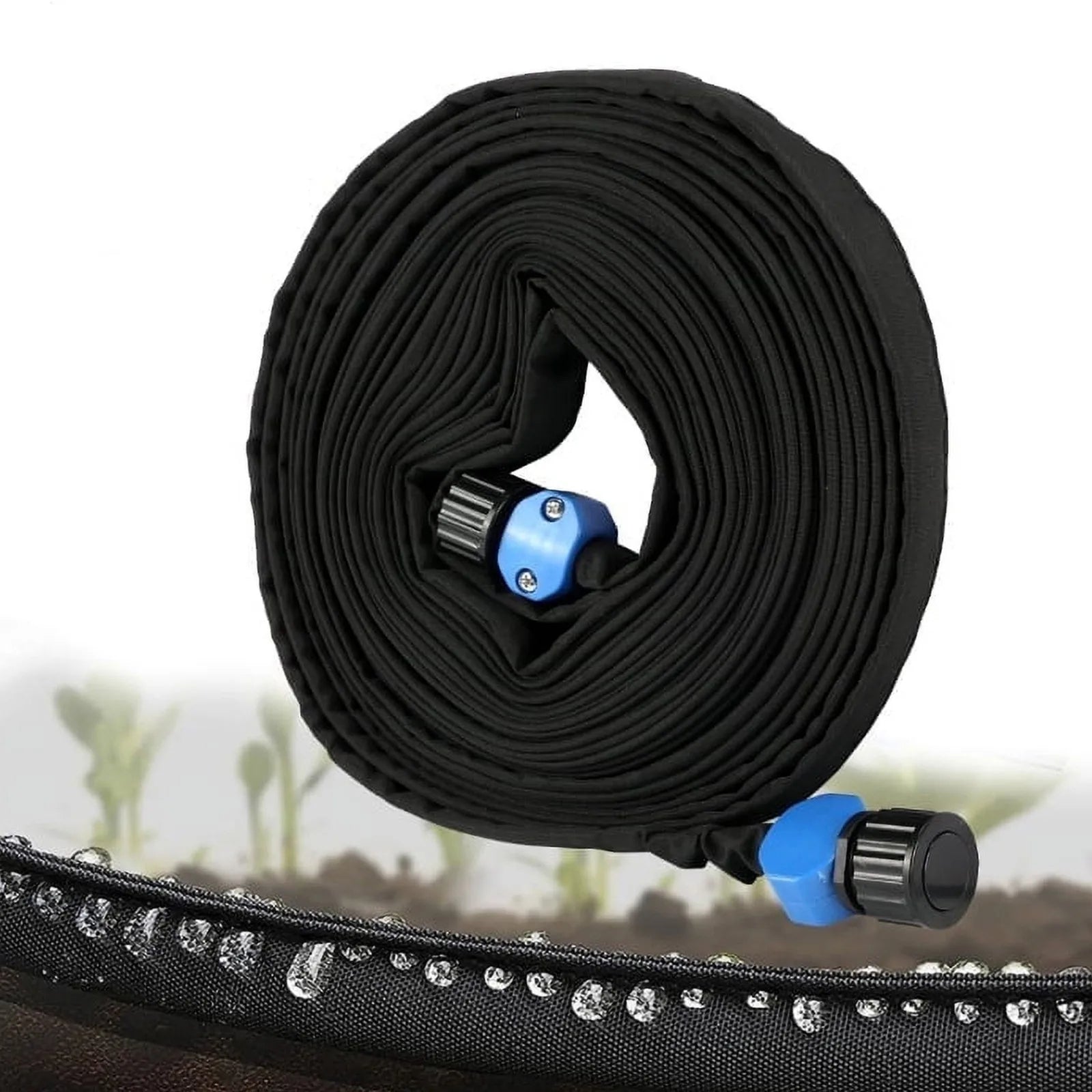 DriPhera 100ft Soaker Hose for Garden Irrigation and Root Hydration