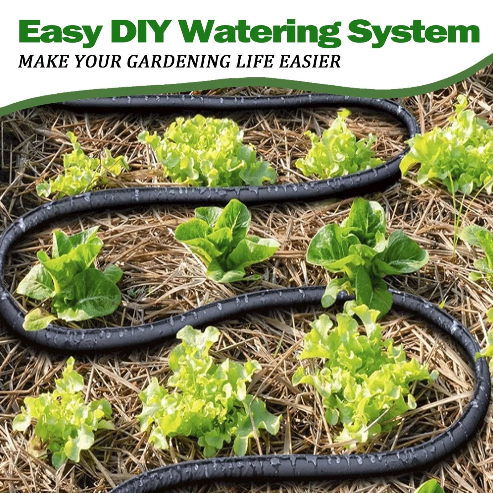 DriPhera 100ft Soaker Hose for Garden Irrigation and Root Hydration