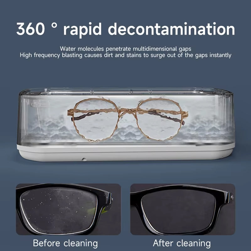 Sonicleer 47KHz Ultrasonic Jewellery and Eyeglass Cleaner 650ML