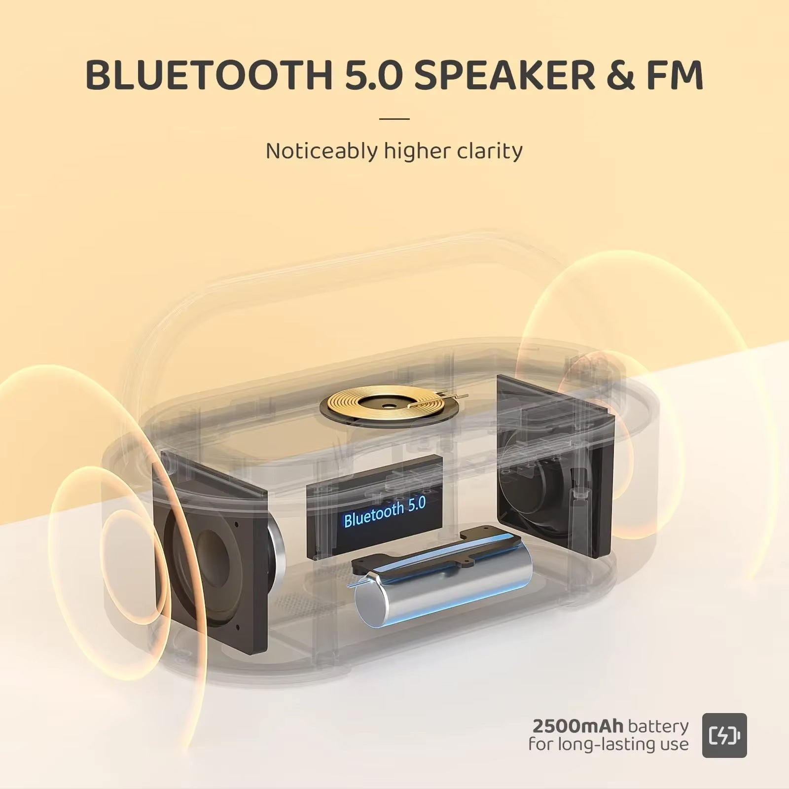 SonivoR 6-in-1 Bluetooth Speaker & 15W Wireless Charger