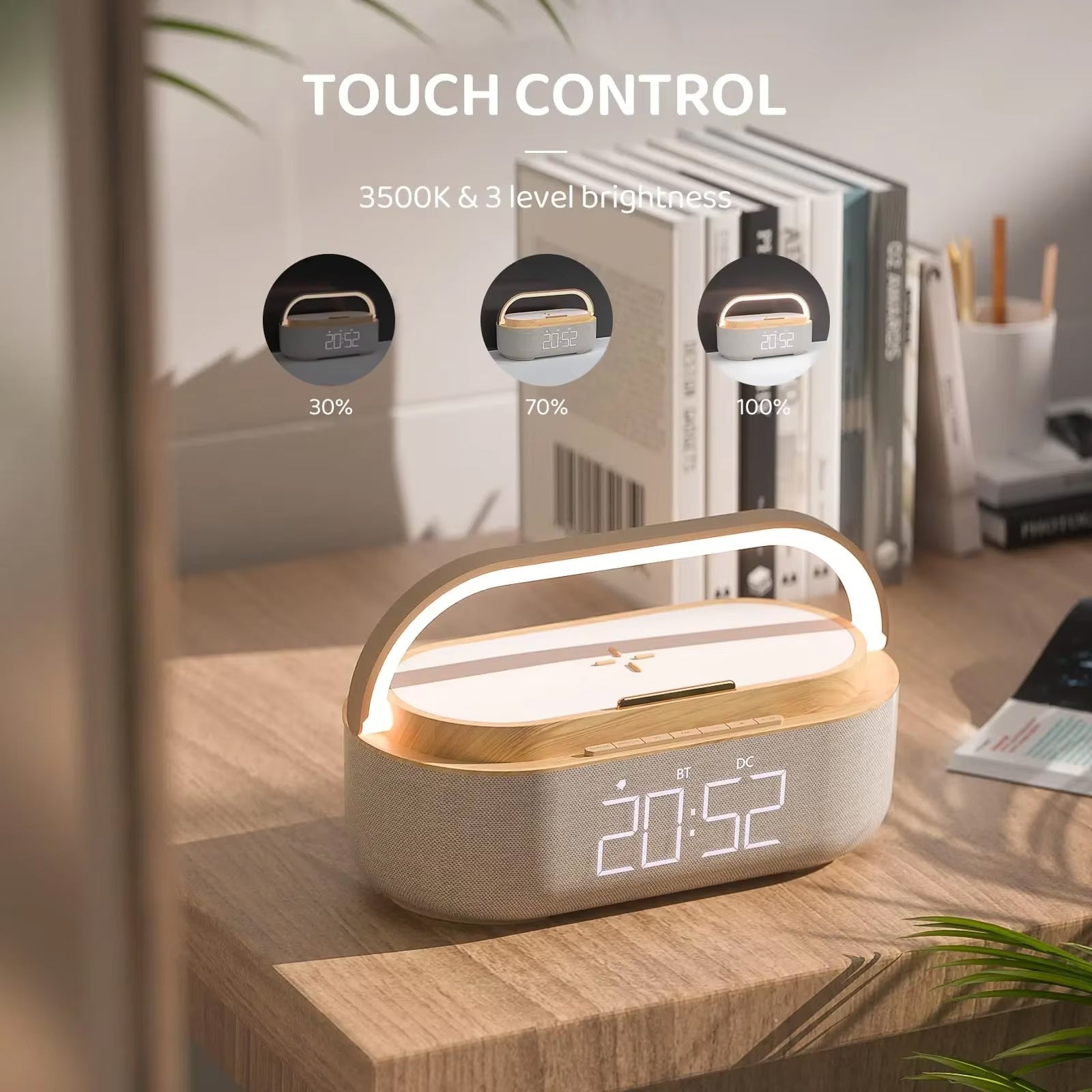 SonivoR 6-in-1 Bluetooth Speaker & 15W Wireless Charger