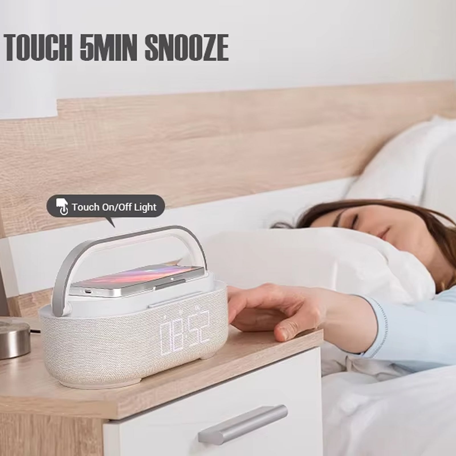 SonivoR 6-in-1 Bluetooth Speaker & 15W Wireless Charger
