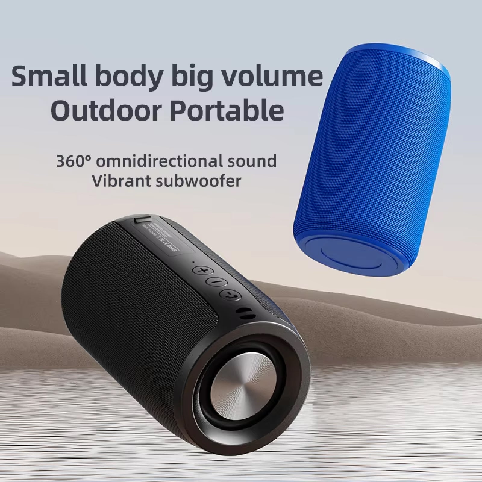 Soudprox 360-Degree Professional Waterproof Mini Bluetooth Speaker