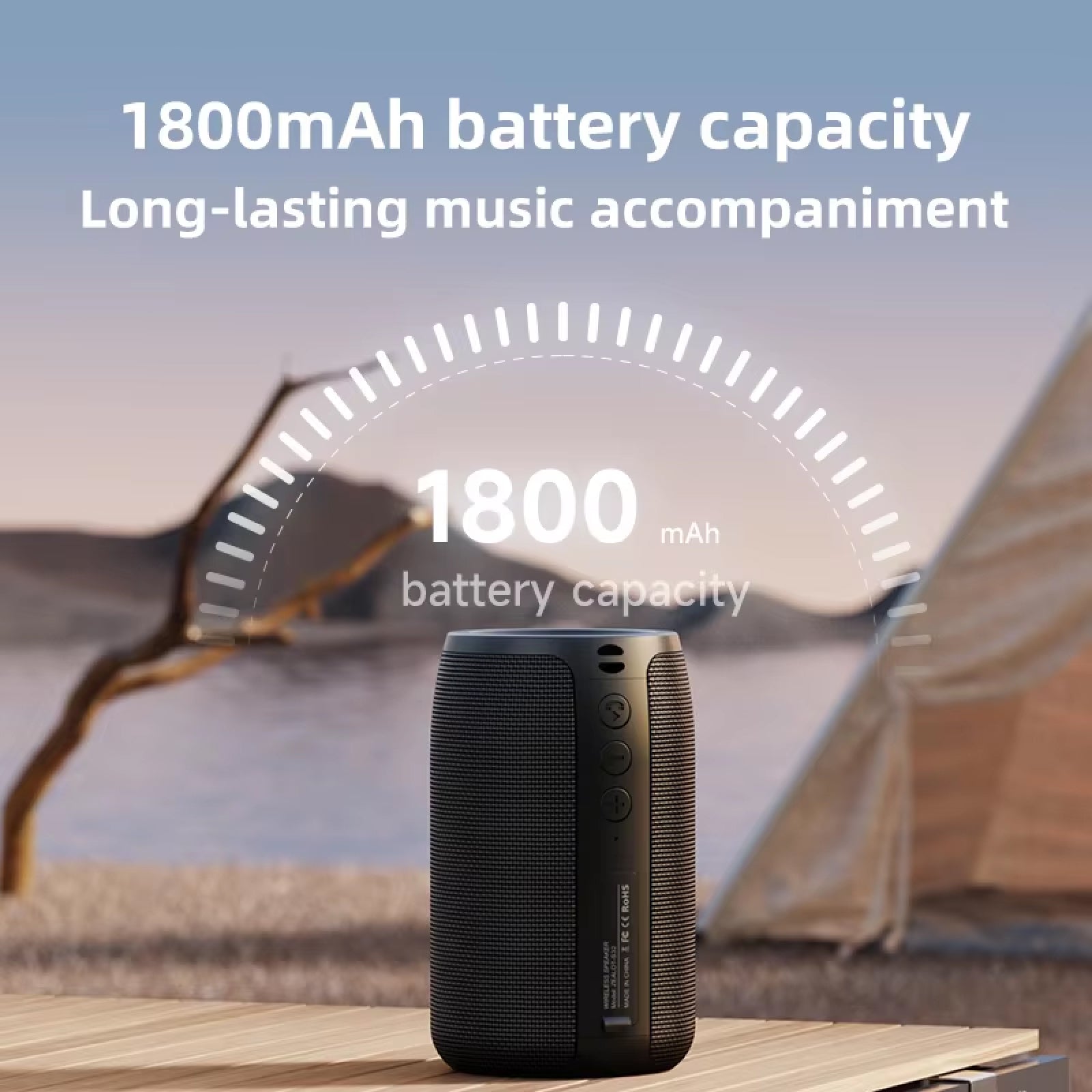 Soudprox 360-Degree Professional Waterproof Mini Bluetooth Speaker
