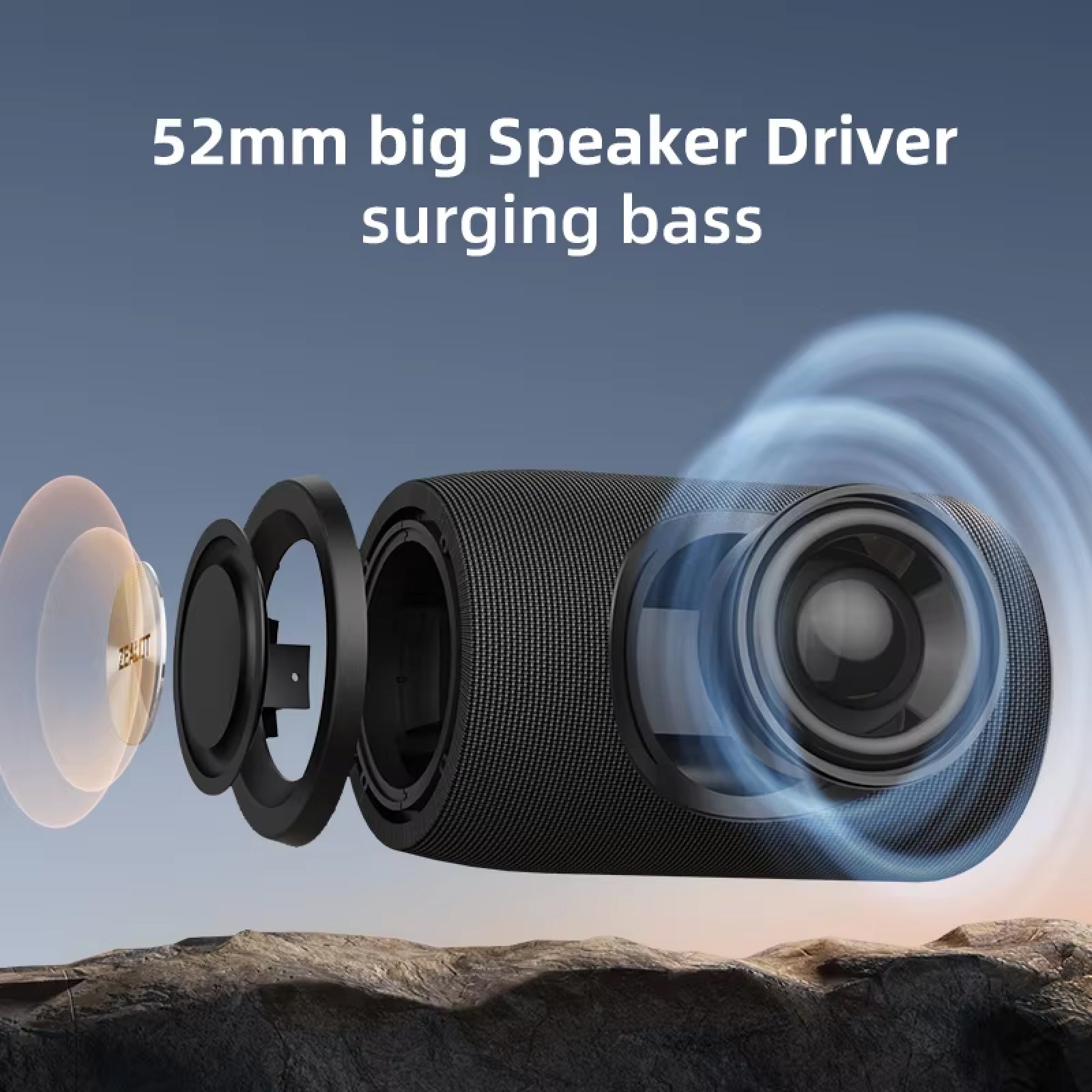 Soudprox 360-Degree Professional Waterproof Mini Bluetooth Speaker
