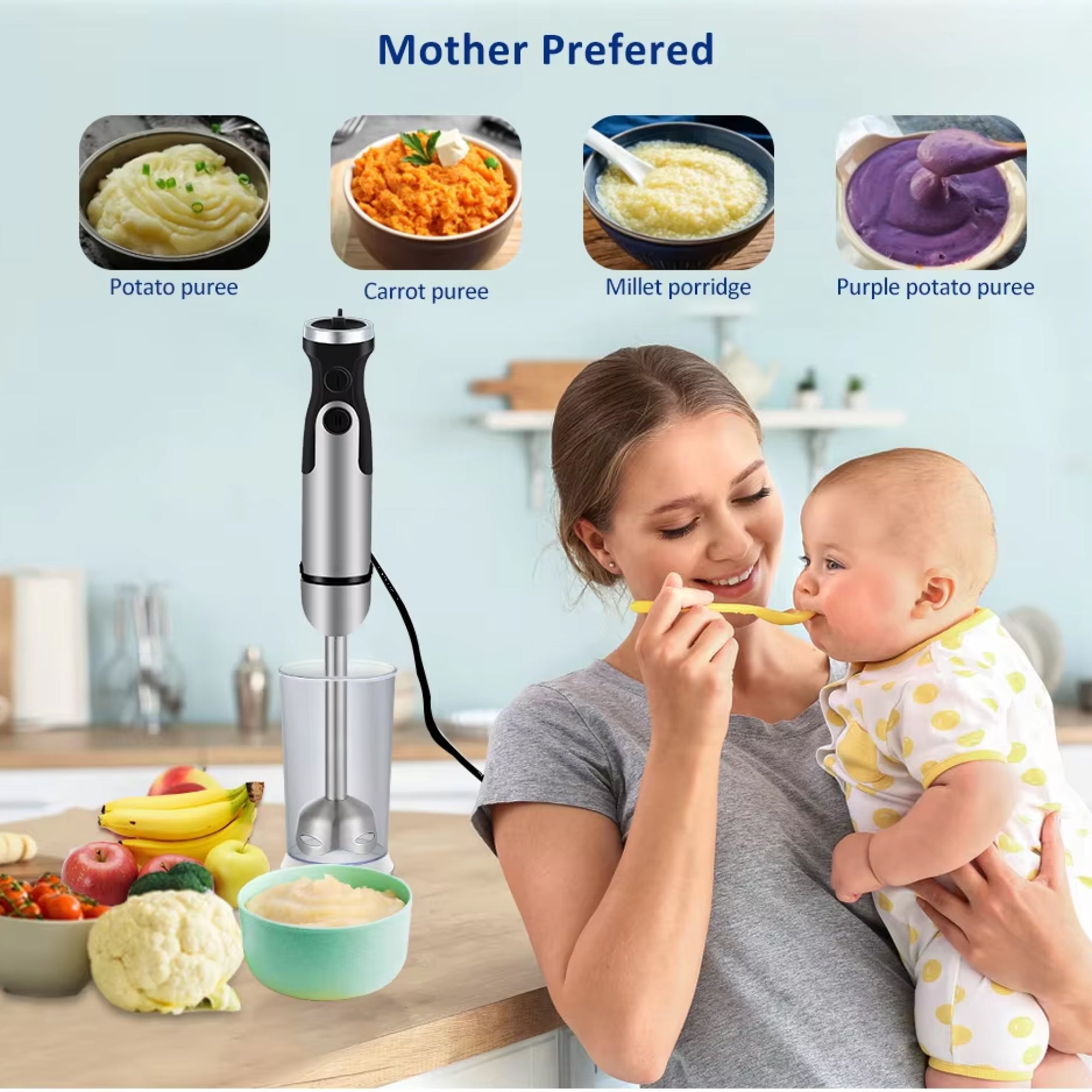 SpinyChef 1200W High-Performance Immersion Blender