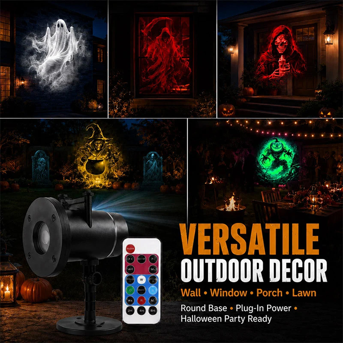 SpookoRay 3D Dynamic Halloween Light Projector