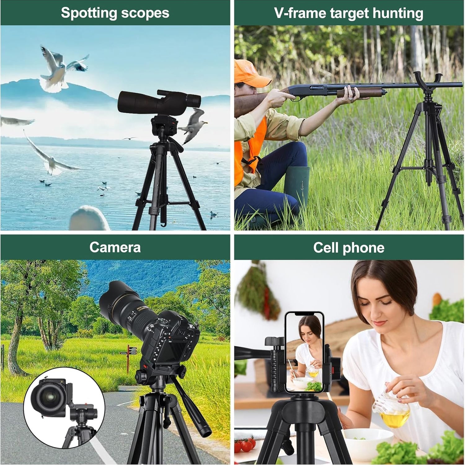 StalixPod Aluminum Hunting Tripod for Precision Shooting