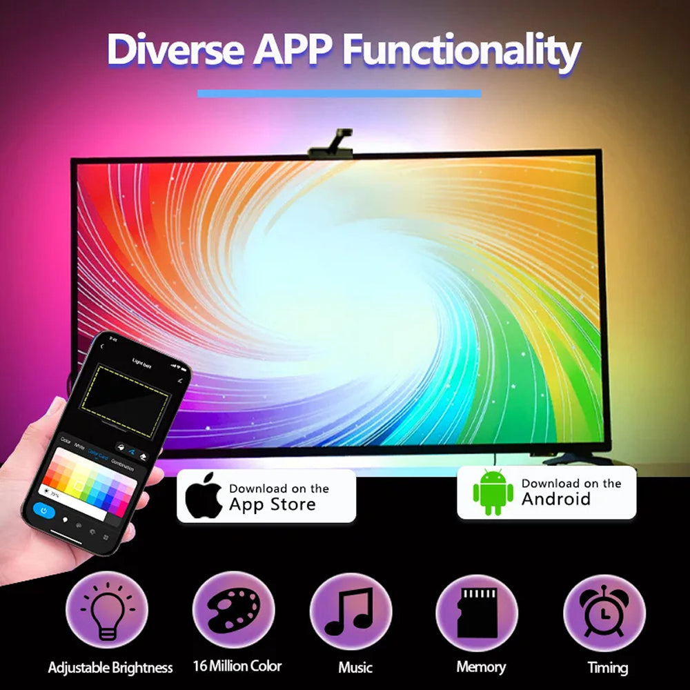 StripiQo Smart TV Backlight with Real-Time Camera Sync